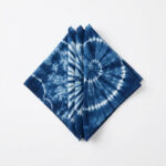 How to Make Adire-Inspired Indigo Tie-Dye Napkins Using Simple Folding Techniques