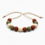 DIY Air Dry Clay Bead Necklace in Earthy Terracotta Tones