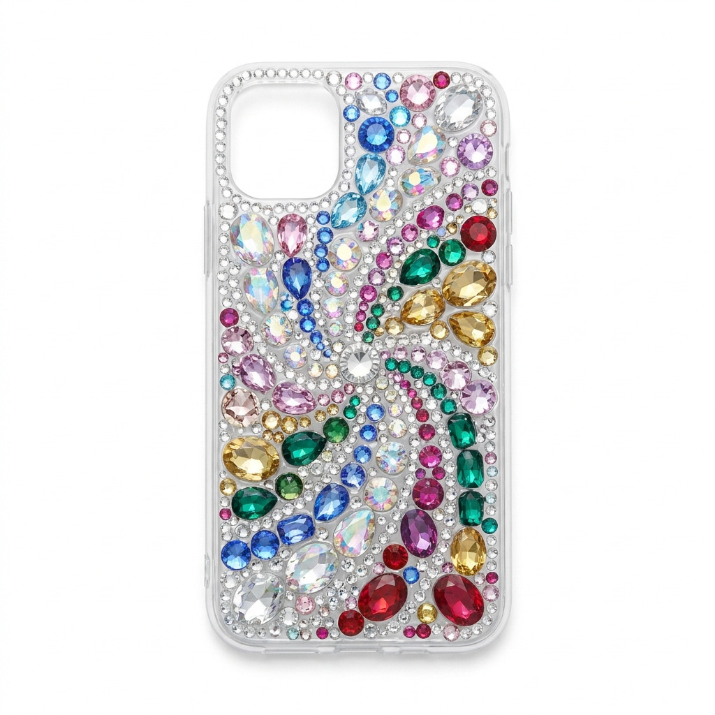 DIY Rhinestone Bedazzled Phone Case That Looks Store-Bought