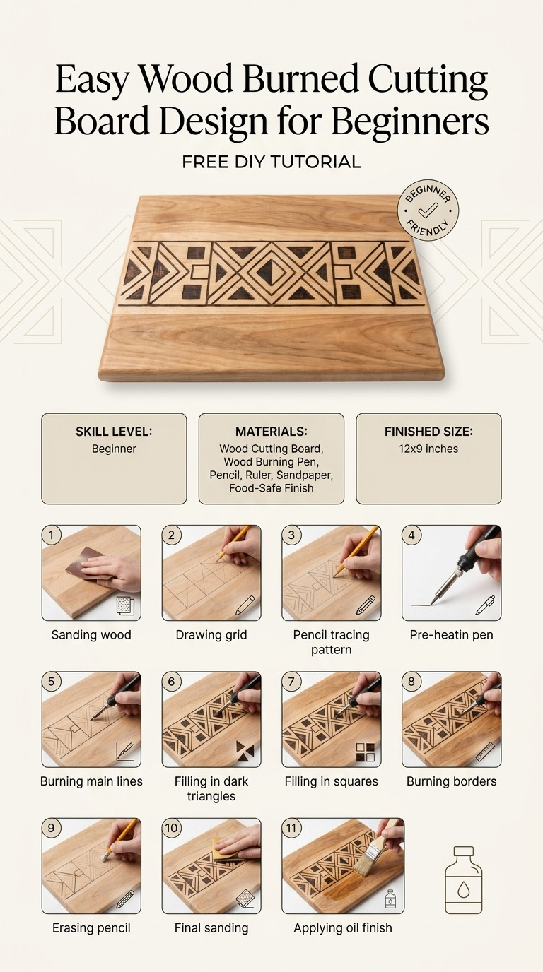 How to Make an Easy Wood Burned Cutting Board — An Easy DIY Anyone Can Do