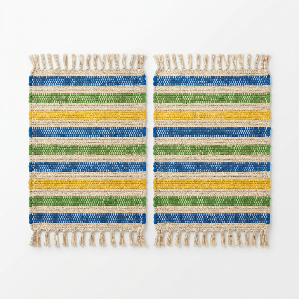 How to Make Hand-Woven Placemats on a Cardboard Loom for Beginners
