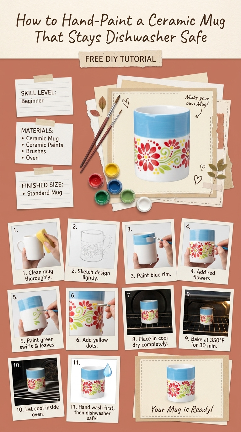 How to Hand-Paint a Ceramic Mug That Stays Dishwasher Safe