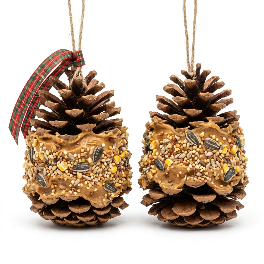 How to Make Pinecone Bird Feeders With Kids This Winter