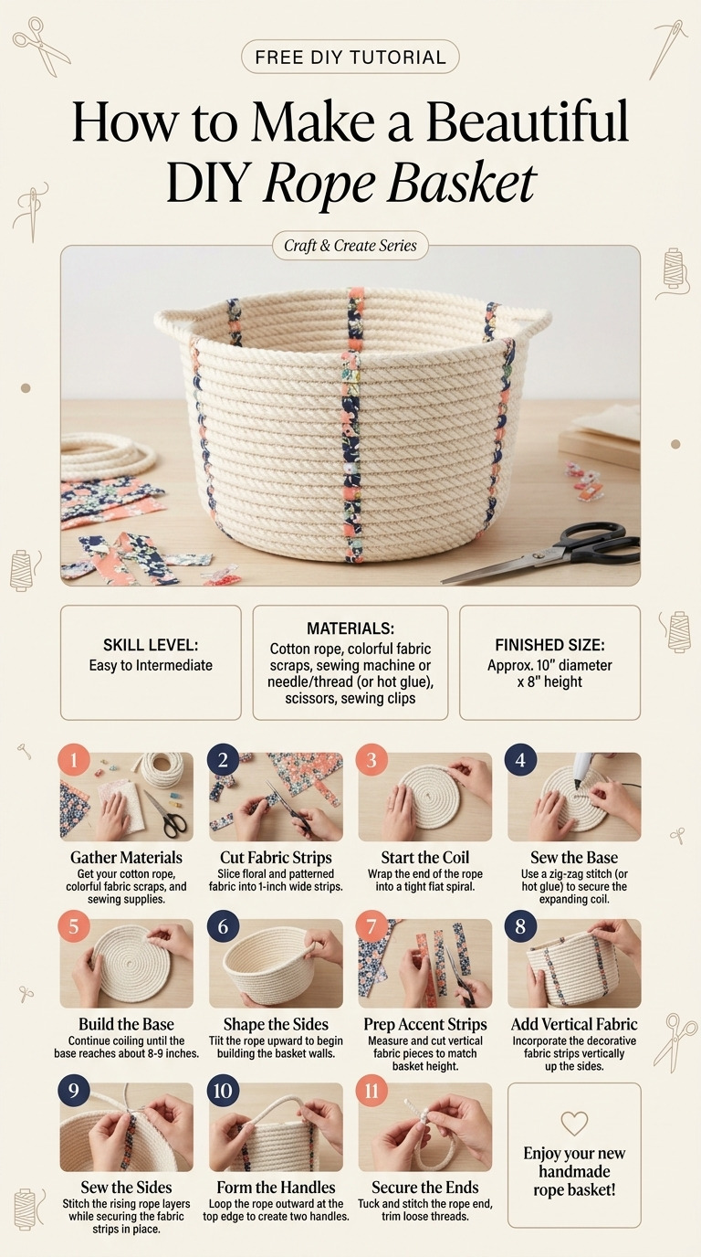 How to Make a Beautiful DIY Rope Basket — An Easy DIY Anyone Can Do
