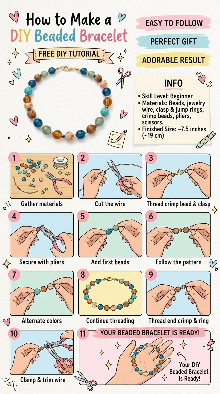How to Make a DIY Beaded Bracelet — An Easy DIY Anyone Can Do