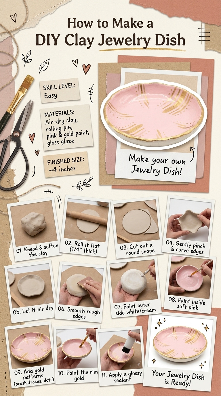 How to Make a DIY Clay Jewelry Dish — An Easy DIY Anyone Can Do