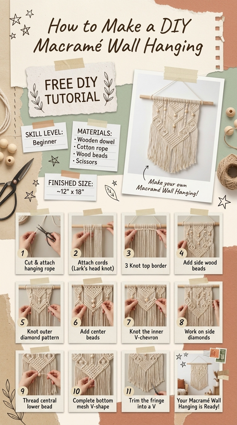 How to Make a DIY Macramé Wall Hanging — An Easy DIY Anyone Can Do