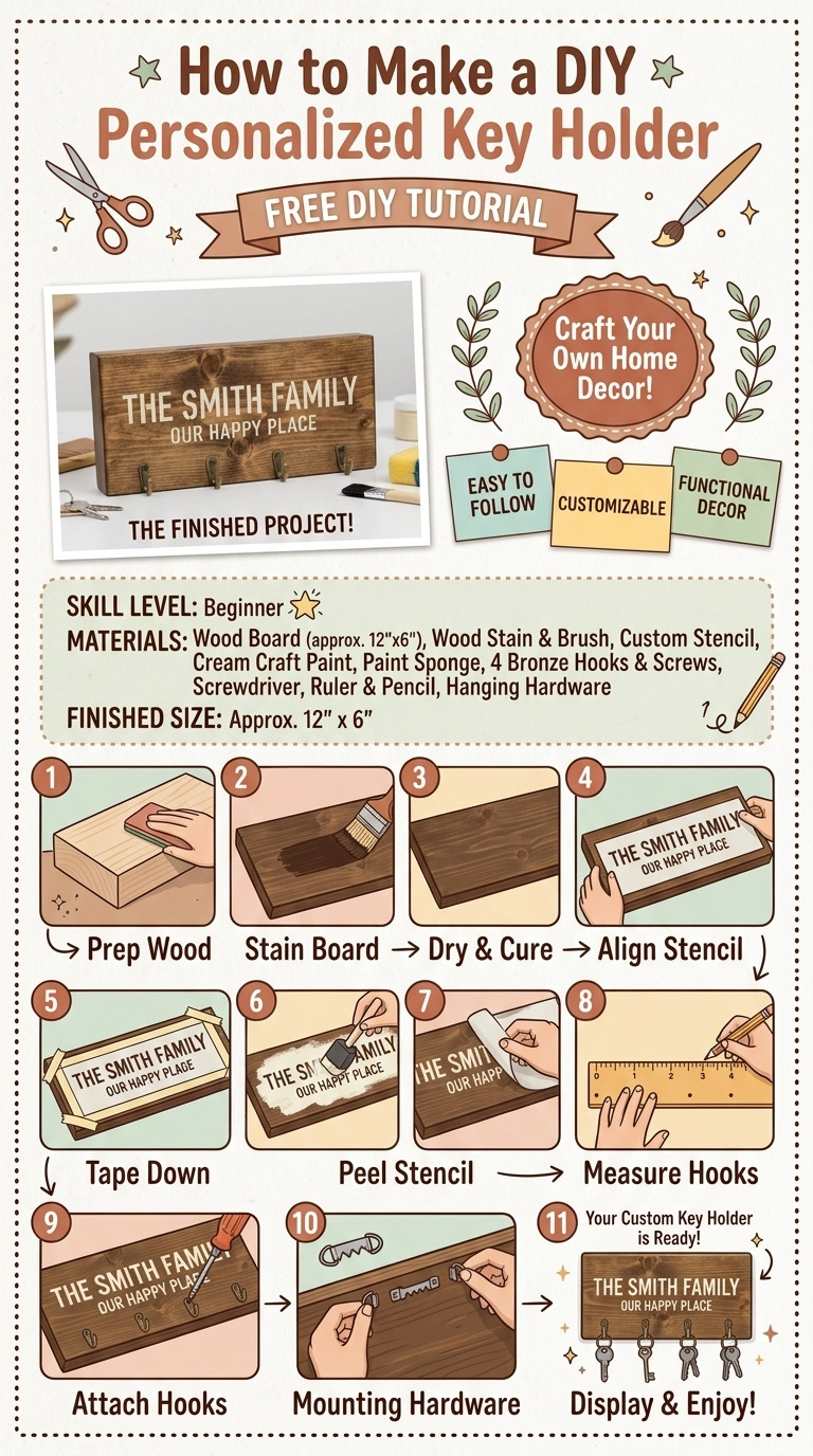 How to Make a DIY Personalized Key Holder — An Easy DIY Anyone Can Do