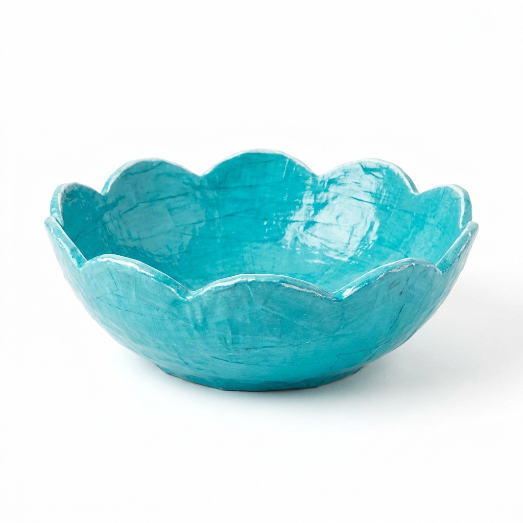 How to Make a Paper Mache Bowl With Scalloped Edges