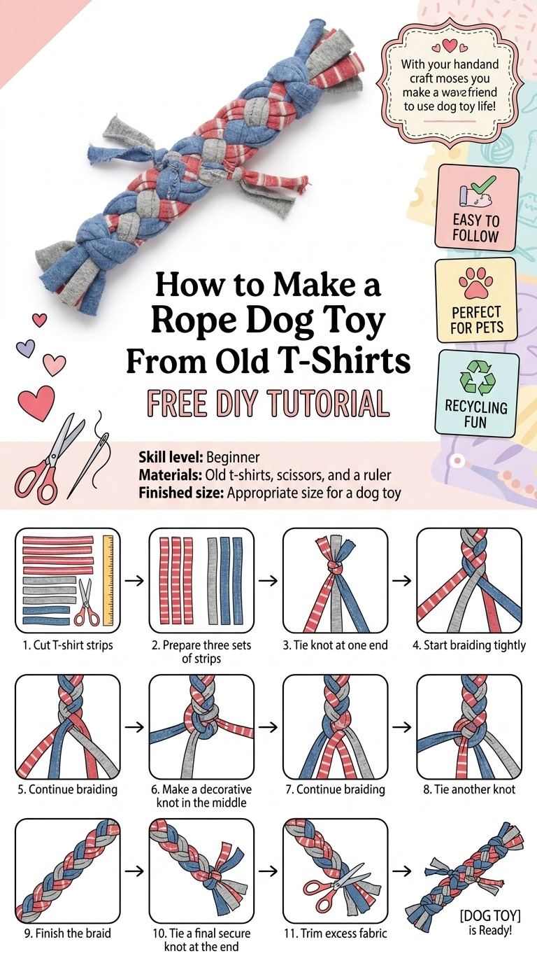 How to Make a Rope Dog Toy From Old T-Shirts — An Easy DIY Anyone Can Do