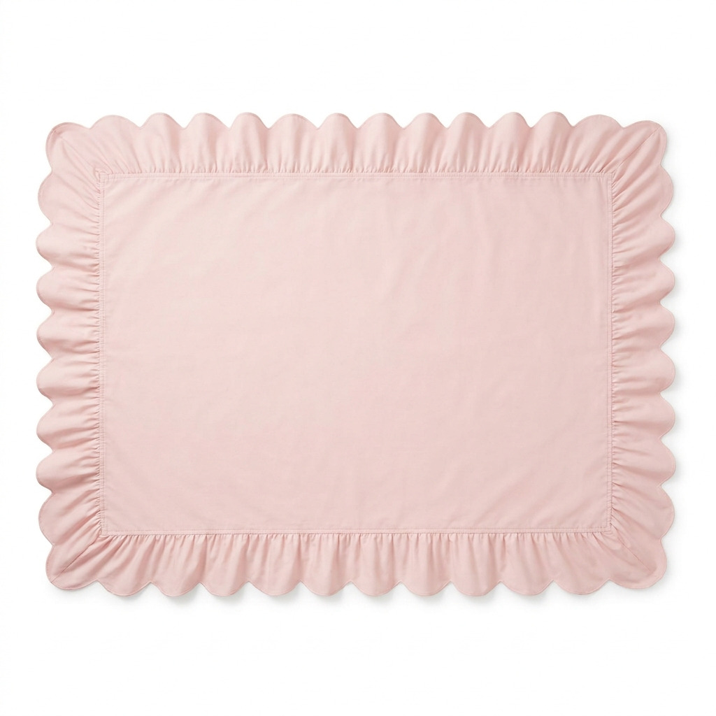 How to Make a Scalloped Ruffle Tablecloth From a Plain Sheet