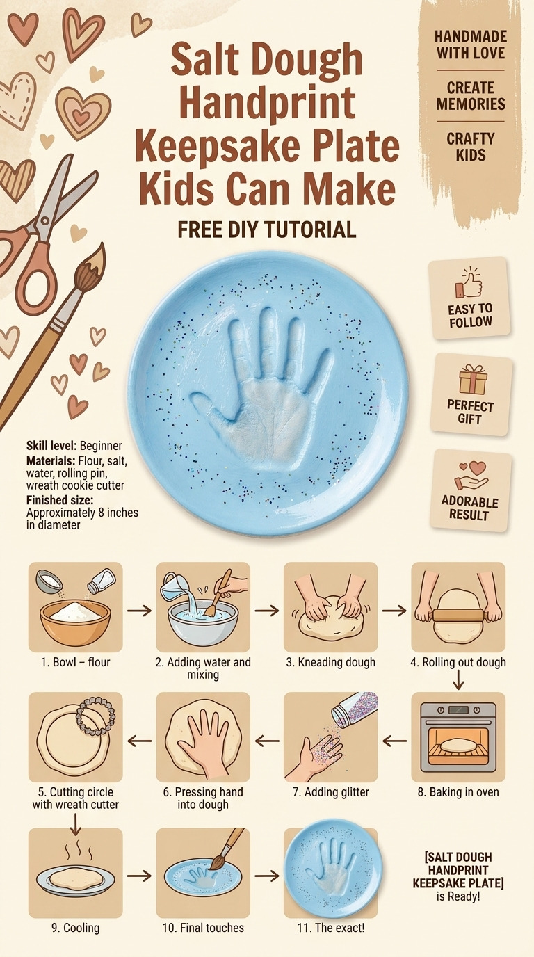 Salt Dough Handprint Keepsake Plate Kids Can Make