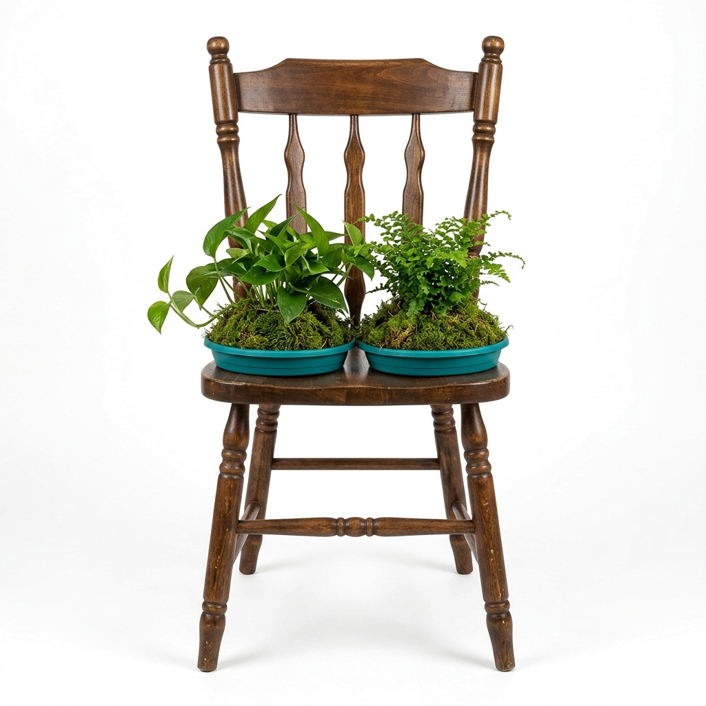 Transform an Old Chair Into a Stylish Plant Stand