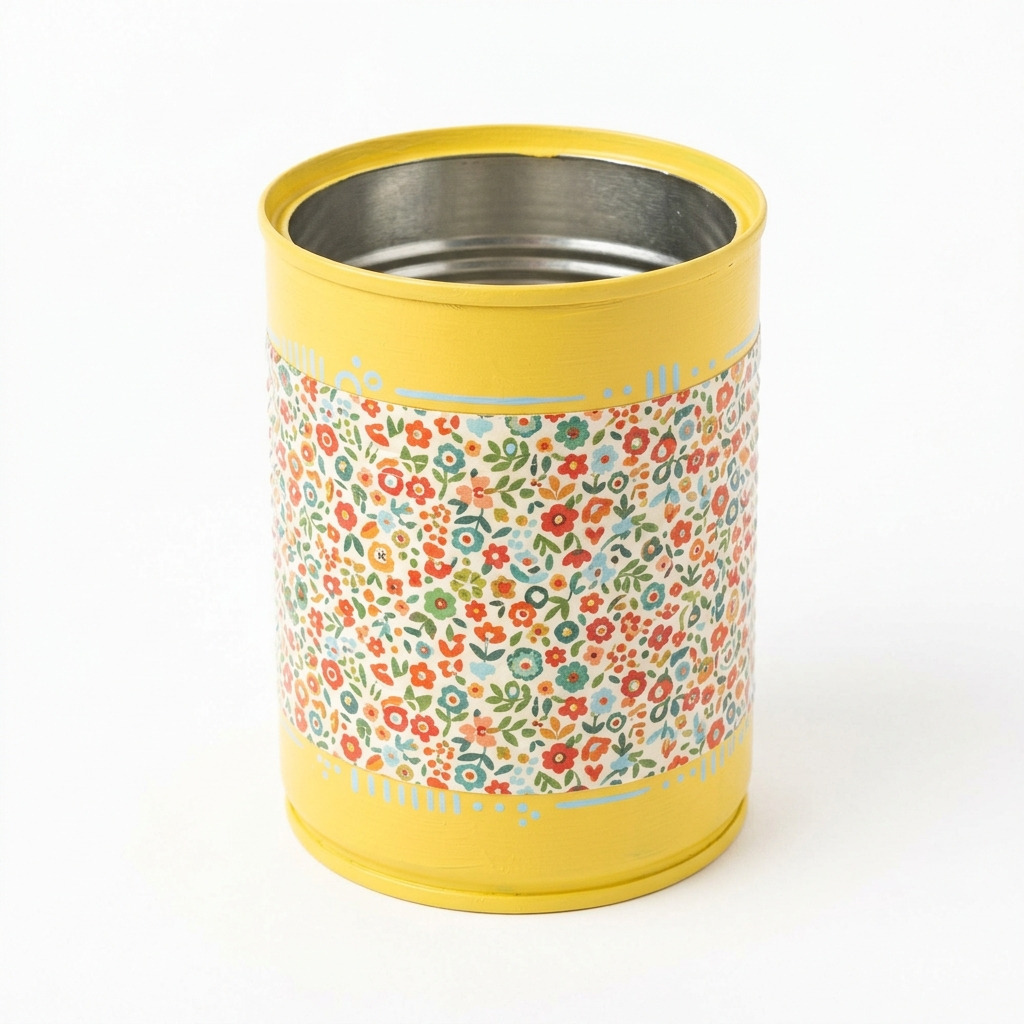 Turn an Empty Tin Can Into a Cute Desk Organizer — An Easy DIY Anyone Can Do